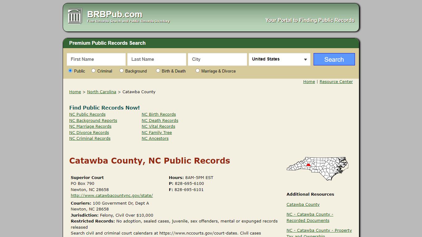 Catawba County Public Records | Search North Carolina ...