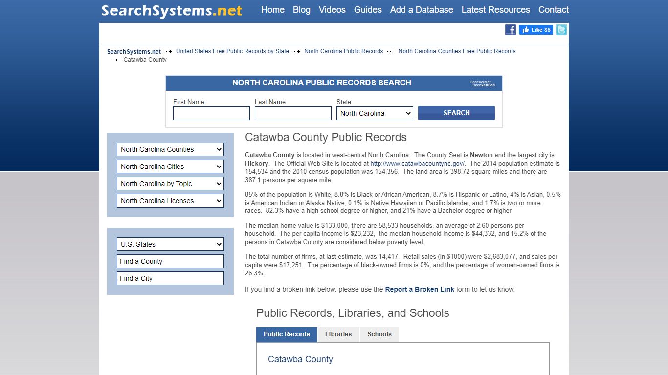 Catawba County Criminal and Public Records